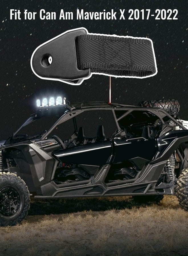 TADYAO قطعتان من أحزمة تحديد موضع الباب مناسبة لـ Can Am Maverick X3 موديلات 2017، 2018، 2019، 2020، 2021، 2022، لون أسود - Image 5